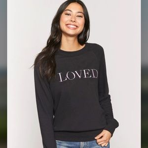 NWT Spiritual Gangster Loved Old School Embroidered Sweatshirt